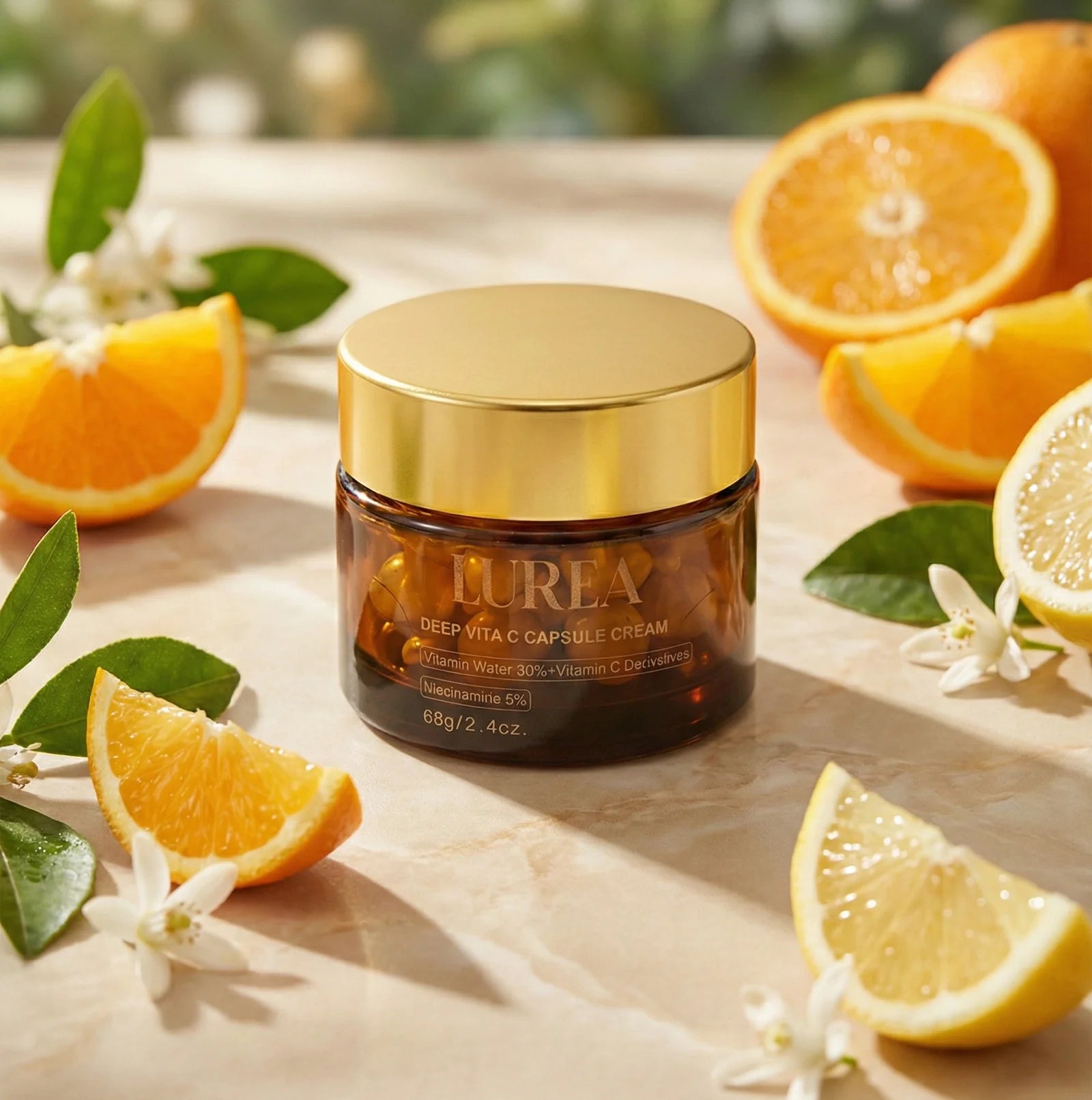 Crème capsules de vitamine C