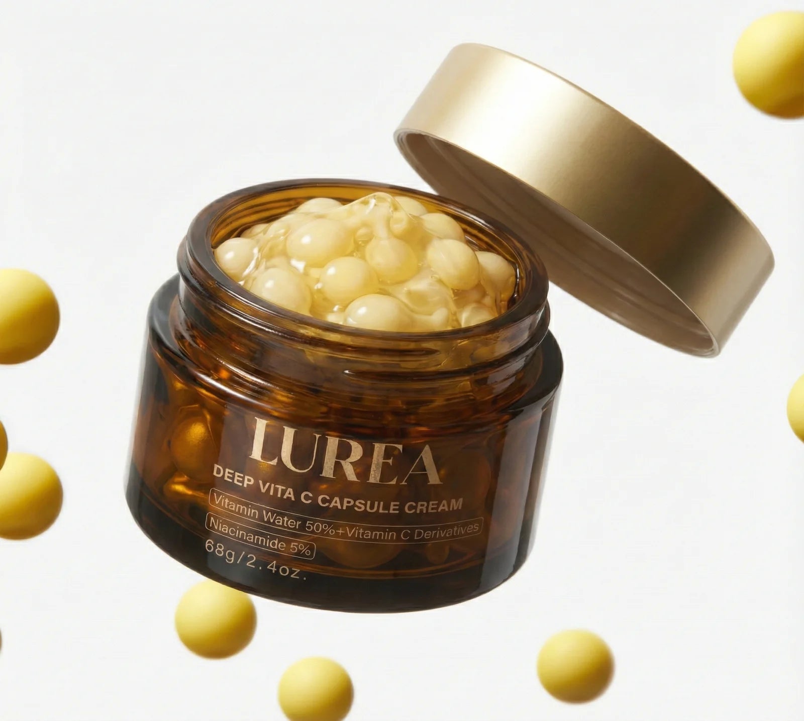 Crème capsules de vitamine C
