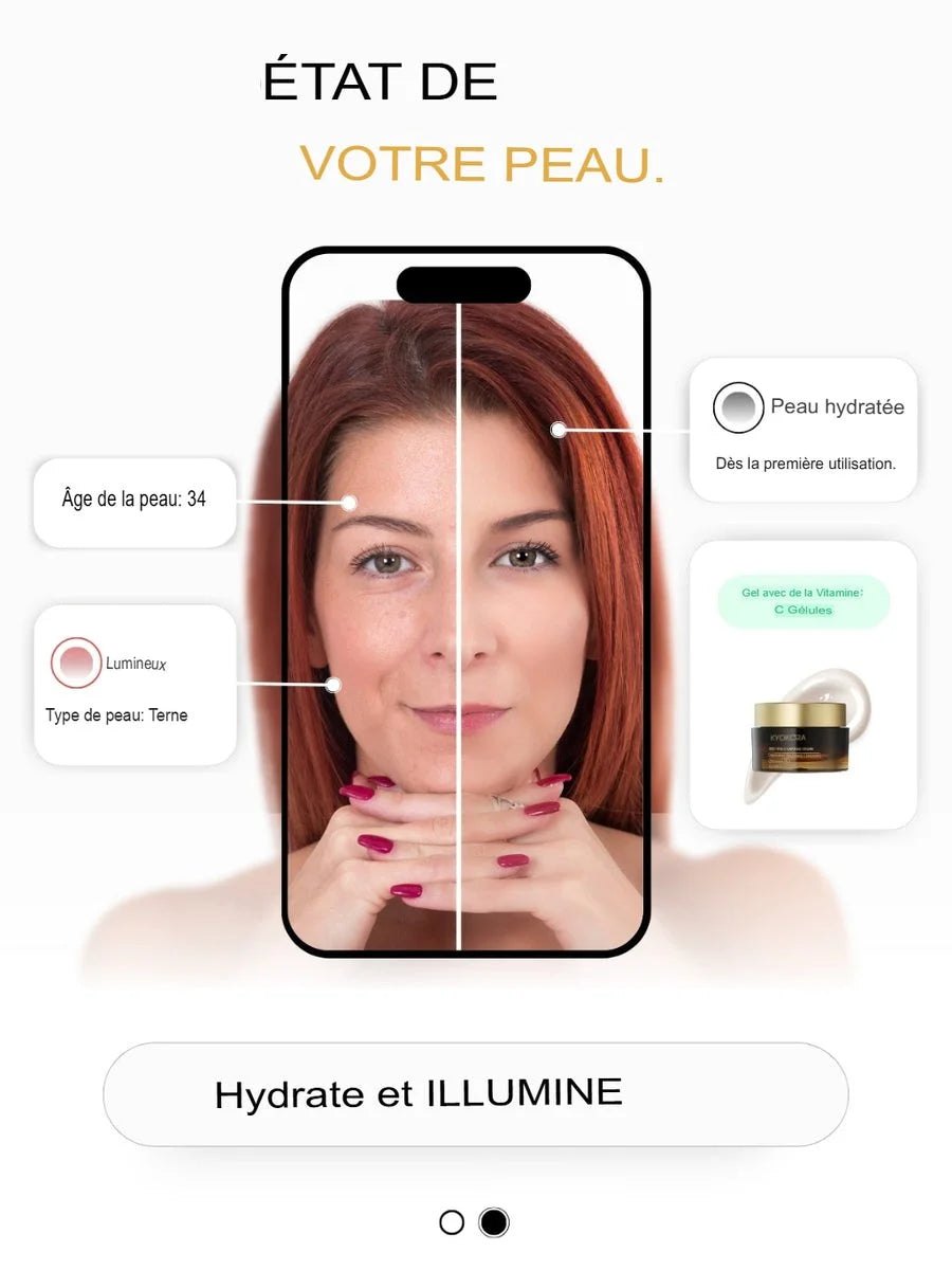 Crème capsules de vitamine C